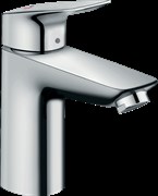 HANSGROHE Смеситель для раковины Hansgrohe Logis 100, однорычажный, CoolStart, со сливным гарнитуром 71102000, хром 71102000