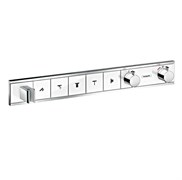 HANSGROHE Термостат Hansgrohe RainSelect для 5 потребителей 15358400, белый/хром 15358400