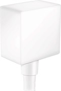 HANSGROHE Шланговое подсоединение с клапаном обратного тока Hansgrohe Fixfit Square 26455700 матовый белый 26455700