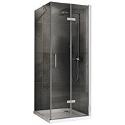 ABBER Душевой уголок  Zart AG08080P-S71, размер 80x70 см, двери складные, стекло 6 мм AG08080P-S71