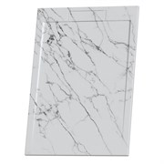 RGW STL Душевой поддон прямоугольный  STL MW Белый мрамор, размер 80x100 см 52212810-15