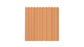 FIXSEN Шторка для ванной, ширина 180 см, цвет оранжевый