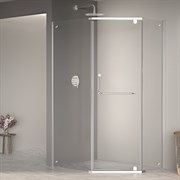 RGW Passage Душевой уголок PA-091, Асимметричный, трапеция, размер 80x100 см, двери распашные 35089180-11