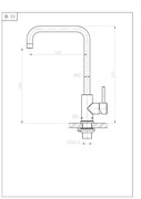 BELBAGNO Смеситель для кухни, нержавеющая сталь, исполнение сатин BB-LAM03A-IN BB-LAM03A-IN