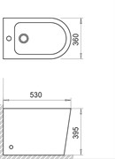 BELBAGNO Flay-R Биде напольное, с крепежом, цвет белый BB1003B