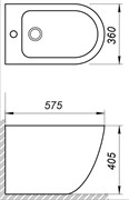 BELBAGNO Sfera-R Биде напольное, цвет белый BB2141B