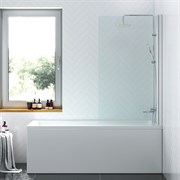DAMIXA Skyline Душевая шторка на ванну 80х140 см, цвет Профиль хром / Стекло прозрачное
