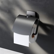 AM.PM A90341422 Gem, Держатель для туалетной бумаги с крышкой, черный