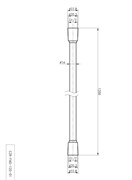 CEZARES Czr Гибкий шланг PVC, длина 1,2 м, цвет хром CZR-FMD-120-01