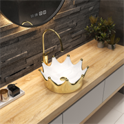 Bronze de Luxe ДИЗАЙНЕРСКИЕ РАКОВИНЫ Раковина-чаша диаметр 40 см, золото Bronze de Luxe 4042WG