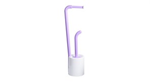 FIXSEN Wendy Стойка напольная: держатель туалетной бумаги и ёршик, цвет фиолетовый