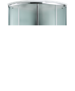 TIMO Comfort Душевая кабина четверть круга, размер 120х120 см, профиль - хром / стекло - матовое, двери раздвижные