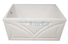 1MARKA Elegance Ванна прямоугольная пристенная размер 120х70 см, цвет белый
