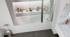 1MARKA Classic Ванна прямоугольная пристенная размер 140х70 см, цвет белый
