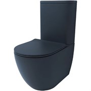 ESBANO Унитаз напольный FORTEX-N (Matt Black). размер: 610x360x810, с бачком и сиденьем микролифт