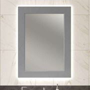 OPADIRIS Луиджи Зеркало с подсветкой 70 см, цвет серый матовый