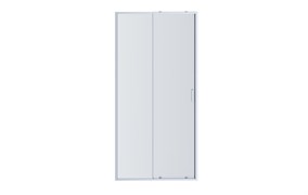 AQUATEK Душевая дверь двухэлементная, раздвижная1000x2000 профиль хром, стекло прозрачное 6 мм