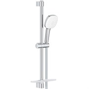 GROHE Tempesta Cube 110 Душевой гарнитур, 2 режима струи, душевая штанга 600 мм, шланг 1750 мм, полочка, хром GROHE-26907003