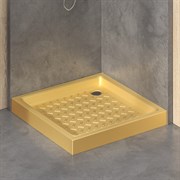 RGW CER Душевой поддон квадратный размер 900x900 см, цвет золото