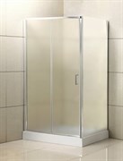 BELBAGNO Uno-195 Душевой уголок прямоугольный размер 120x90 см профиль - хром / стекло - рифленое, двери раздвижные, стекло 5 мм