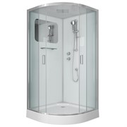 NIAGARA Premium Душевая кабина 1/4 круга размер 90x90 см, профиль - хром / стекло - прозрачное NIAGARA60010114