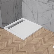 BELBAGNO Due Душевой поддон акриловый квадратный размер 100x100 см, цвет белый TRAY-BB-DUE-A-100-4-W0