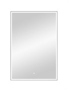 CONTINENT Зеркало с подсветкой прямоугольное (ШxВ) 100x70 см, сенсор, цвет черный ЗЛП2616