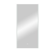 CONTINENT Зеркало с подсветкой прямоугольное (ШxВ) 100x50 см, сенсор, цвет белый
