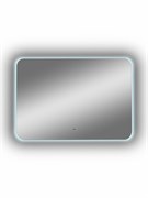 CONTINENT Зеркало с подсветкой прямоугольное (ШxВ) 70x100 см, бесконтактный сенсор, цвет белый