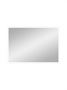 CONTINENT Зеркало с подсветкой прямоугольное (ШxВ) 70x100 см, сенсор, цвет белый ЗЛП2