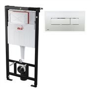 ALCA PLAST Комплект инсталляция 3v1 с хром кнопкой (SET 3v1 AM101/1120 RU+M371-0001)