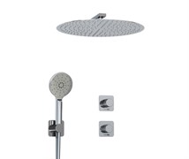 WASSERKRAFT A4651.293.090.117.271.087.127  Встраиваемый комплект для душа с верхней душевой насадкой и лейкой, хром WASSERKRAFT A4651.293.090.117.271.087.127