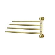 WASSERKRAFT K-1034BRUSHED GOLD Держатель полотенец четверной, золото матовое K-1034BG