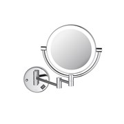 AQUATEK Зеркало косметическое настенное с подсветкой 5х AQ4912CR  хром AQ4912CR