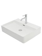 AQUAme Раковина накладная с отверстием под смеситель. 590х430х120, белый AQM5004
