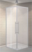 ESBANO Flex Душевое ограждение квадратное размер 90x90 см двери раздвижные, профиль - хром / стекло - прозрачное ESOGF90KVC