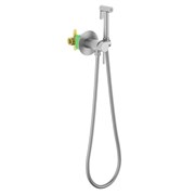 TIMO Смеситель встроенный с гигиеническим душем Saona никель (2338/13SM) 2338/13SM