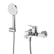 BELBAGNO Albano Смеситель для ванны и душа в комплекте с ручным душем, шлангом и держателем, хром ALBANO-VASM-CRM