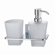 WASSERKRAFT Leine K-5089 Держатель стакана и дозатора, хром WASSERKRAFT 5089