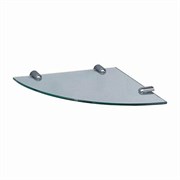 WASSERKRAFT K-533 Полка  стеклянная угловая, хром WASSERKRAFT 533