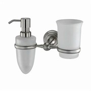 WASSERKRAFT Ammer K-7089 Держатель стакана и дозатора, никель WASSERKRAFT 7089