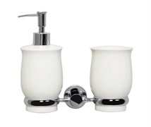 WASSERKRAFT K-24289 Держатель стакана и дозатора, хром WASSERKRAFT 24289
