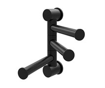 WASSERKRAFT K-1053BLACK Держатель полотенец тройной, черный WASSERKRAFT 1053B
