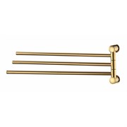 WASSERKRAFT K-1033POLISHED GOLD Держатель полотенец тройной, золото WASSERKRAFT 1033PG