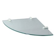 WASSERKRAFT K-533WHITE Полка  стеклянная угловая, белый WASSERKRAFT 533W