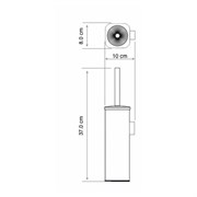 WASSERKRAFT K-1167NICKEL Щетка для унитаза подвесная, никель WASSERKRAFT 1167N
