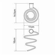 WASSERKRAFT K-1080GUN METAL Держатель фена, оружейная сталь WASSERKRAFT 1080GM