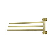 WASSERKRAFT K-1033BRUSHED GOLD Держатель полотенец тройной, золото WASSERKRAFT 1033BG