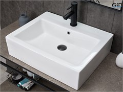 GID Раковина N9157 51216 накладная белая 57x45.5x15.5 GID-51216