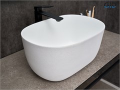 GID Раковина N9302wg 51220 накладная белая матовая / белая графит 45x32x22 GID-51220